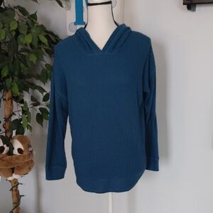 Chaser Waffle Knit Thermal Hooded Long Sleeve M